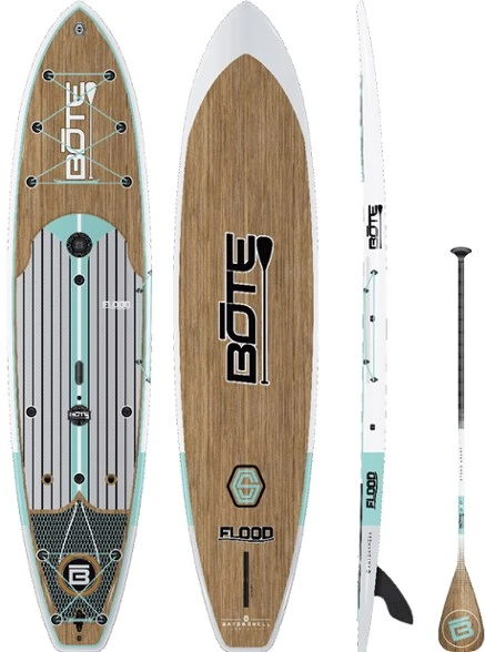 Bote Flood Gatorshell Stand Up Paddle Board With Paddle - 12' 3 Bote Flood Gatorshell Stand Up Paddle Board With Paddle - 12'