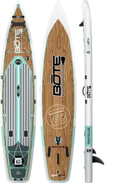 Bote Traveller Aero Inflatable Stand Up Paddle Board With Paddle - 12'6"