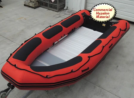 Defender 470, Aluminum Floor, 15' 5", Red PVC, 2016