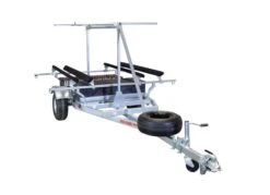 Malone MegaSport 2-Boat Bunk Style Trailer Set With Storage & 2nd Tier