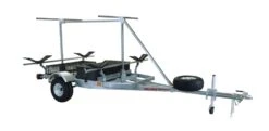 Malone MegaSport 2-Boat MegaWing Trailer Set With Storage & 2nd Tier